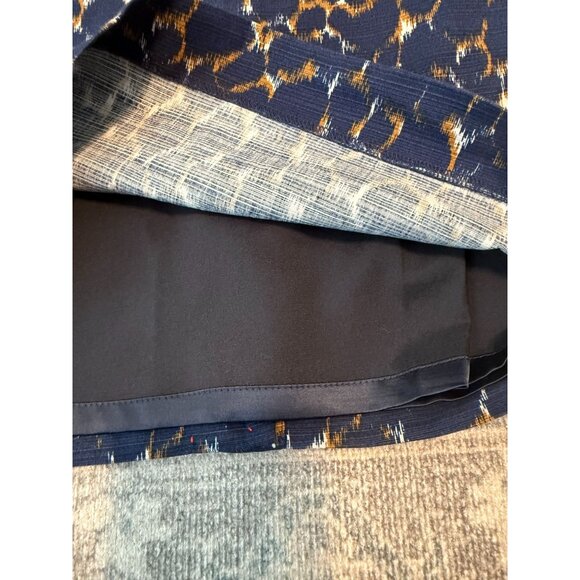 Boden Women's Lined Pencil Skirt Size 6L Navy Pattern Preppy Office Workwear - Picture 7 of 9